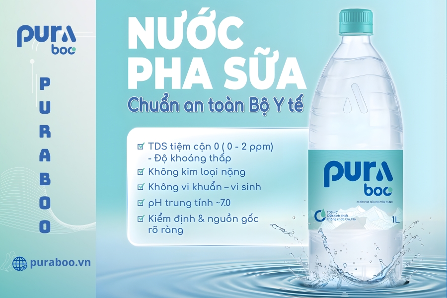 Nước pha sữa Puraboo