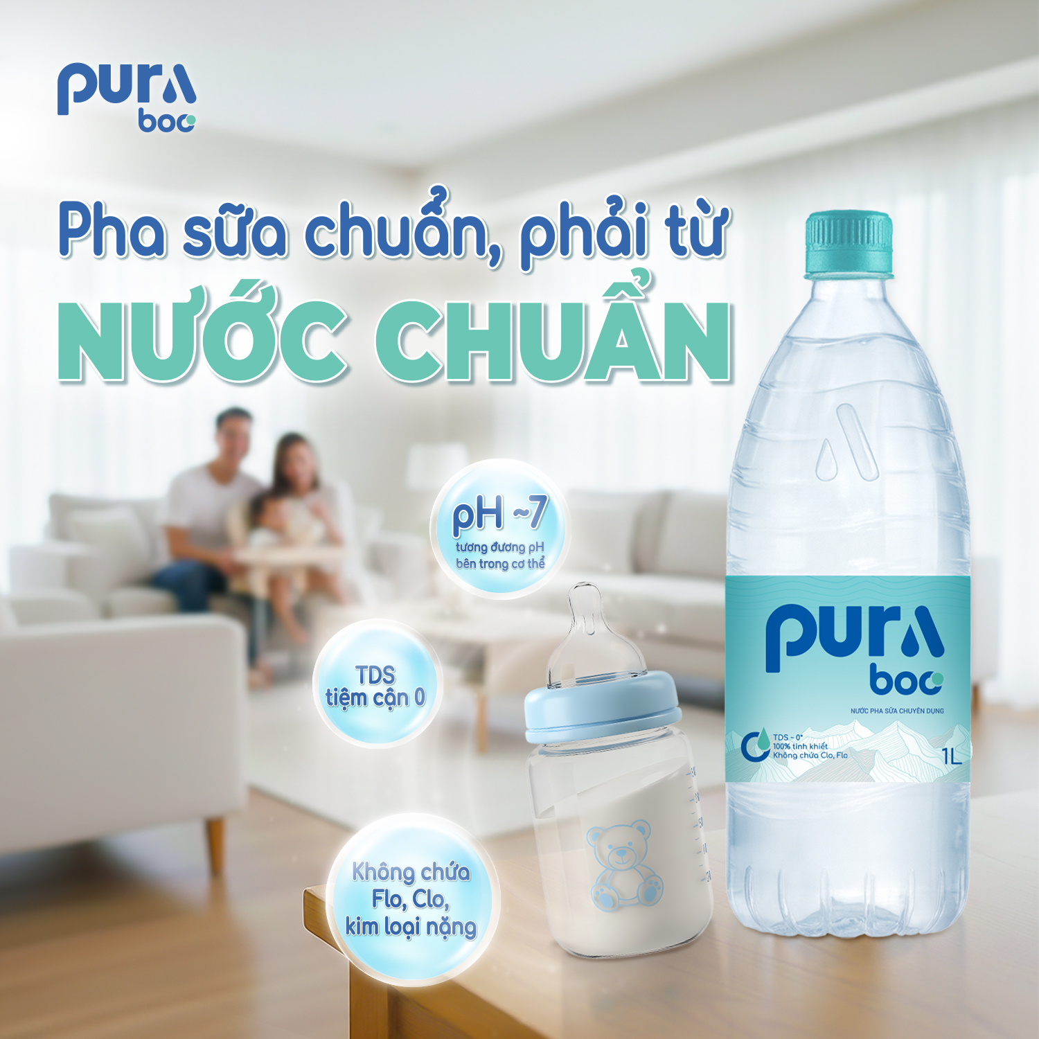 Nước pha sữa Puraboo