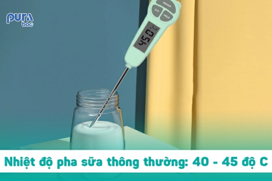 Pha sữa bằng nước nguội có sao không?