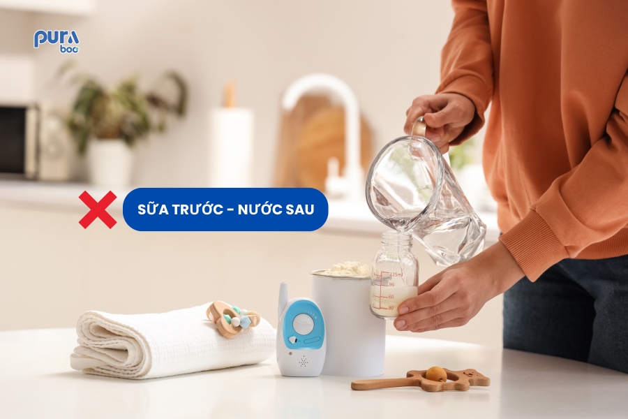 Sai lầm khi pha sữa