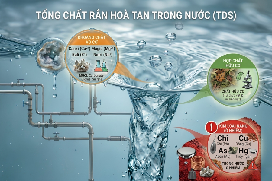 Các thành phần có trong nước