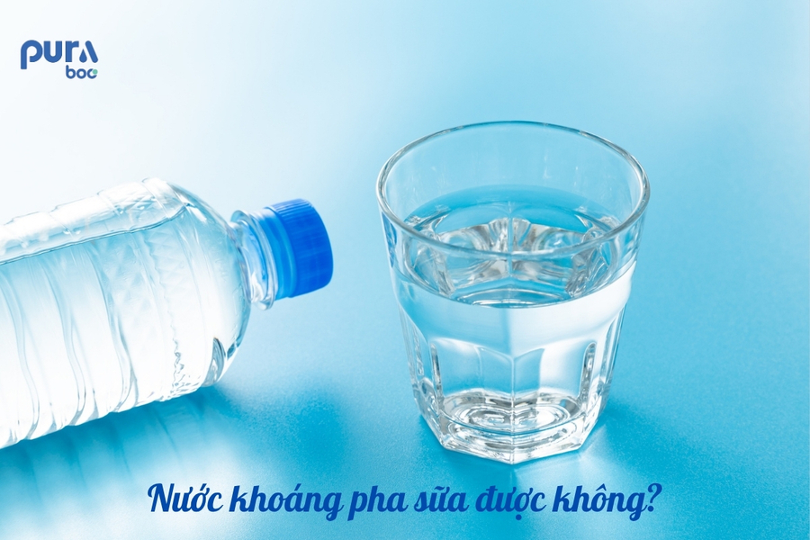 Nước khoáng pha sữa được không