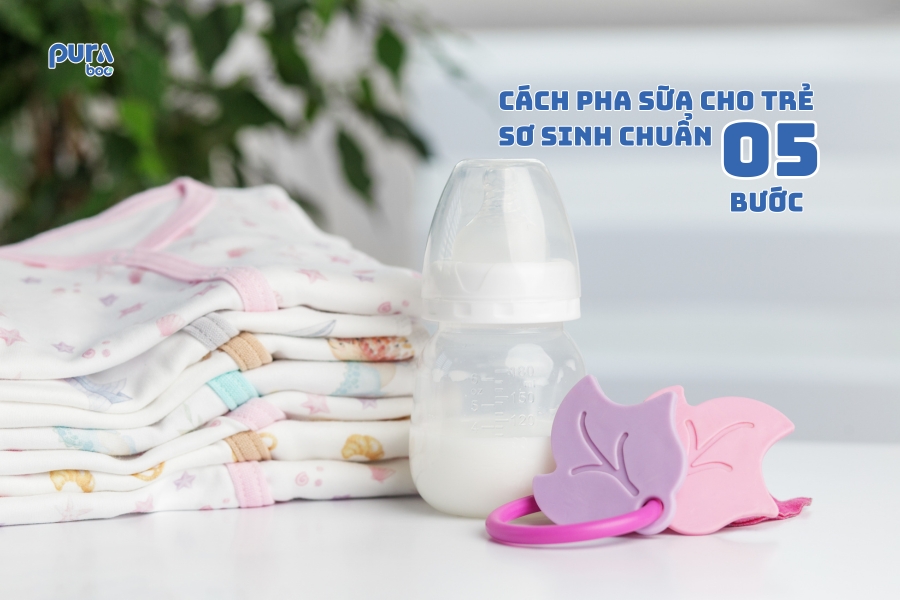 Cách pha sữa cho trẻ sơ sinh