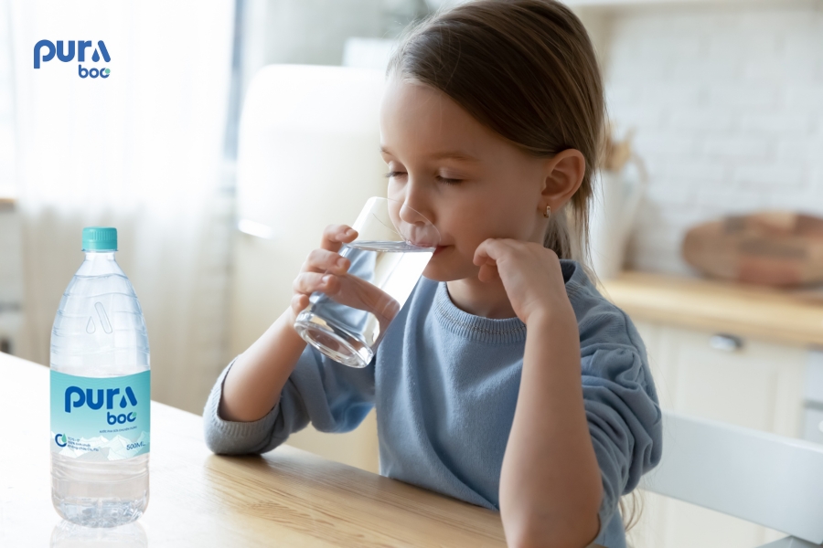 Nước pha sữa Puraboo dùng làm nước uống trực tiếp cho bé