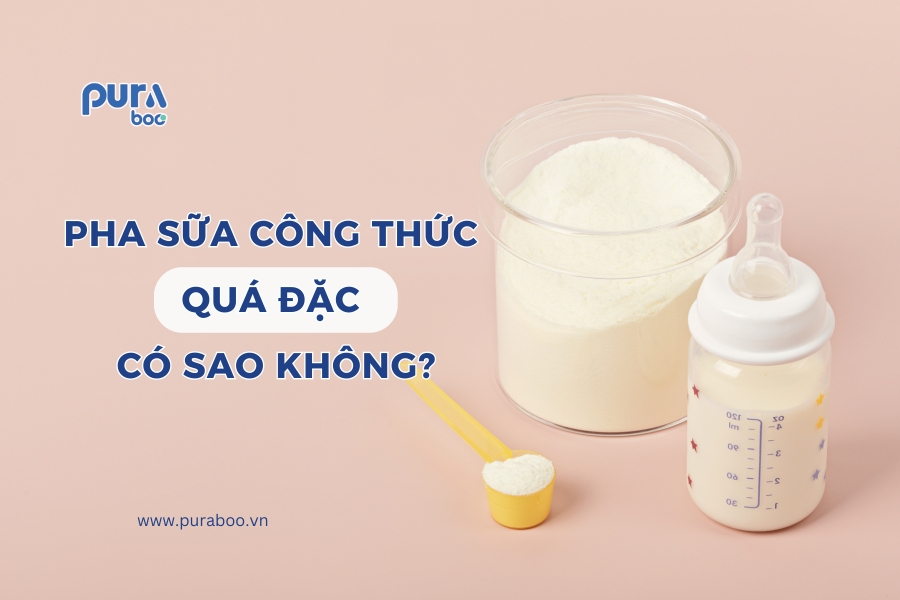 Pha sữa công thức đặc có sao không?